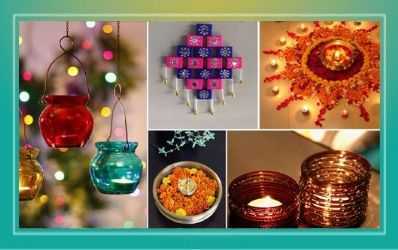 Diwali Decoration Ideas with Creative Rangolis, Torans, Candles, Wall Paintings