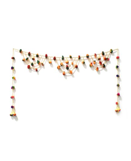 Woolen Pom Pom Door Toran for Home Door
