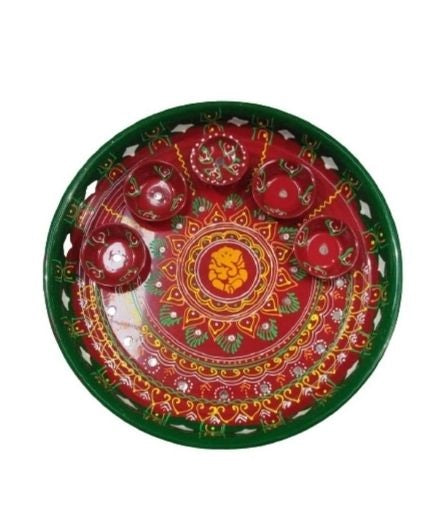 Ganesh Design Aarti Pooja Thali Set for Pooja Room