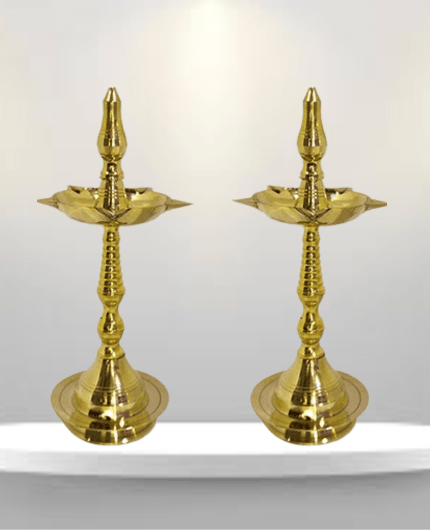 Brass Deepam Kuthu Vilakku Lamp Pair- 12 inch