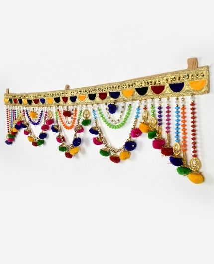 Woolen Door Hanging Toran for Pooja Room Decoration
