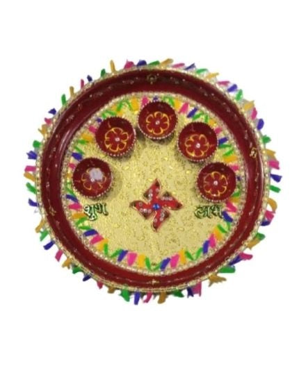 Shubh Labh Design Aarti Pooja Thali Set