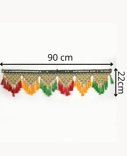 Embroidery Glass Work Traditional Door Hanging