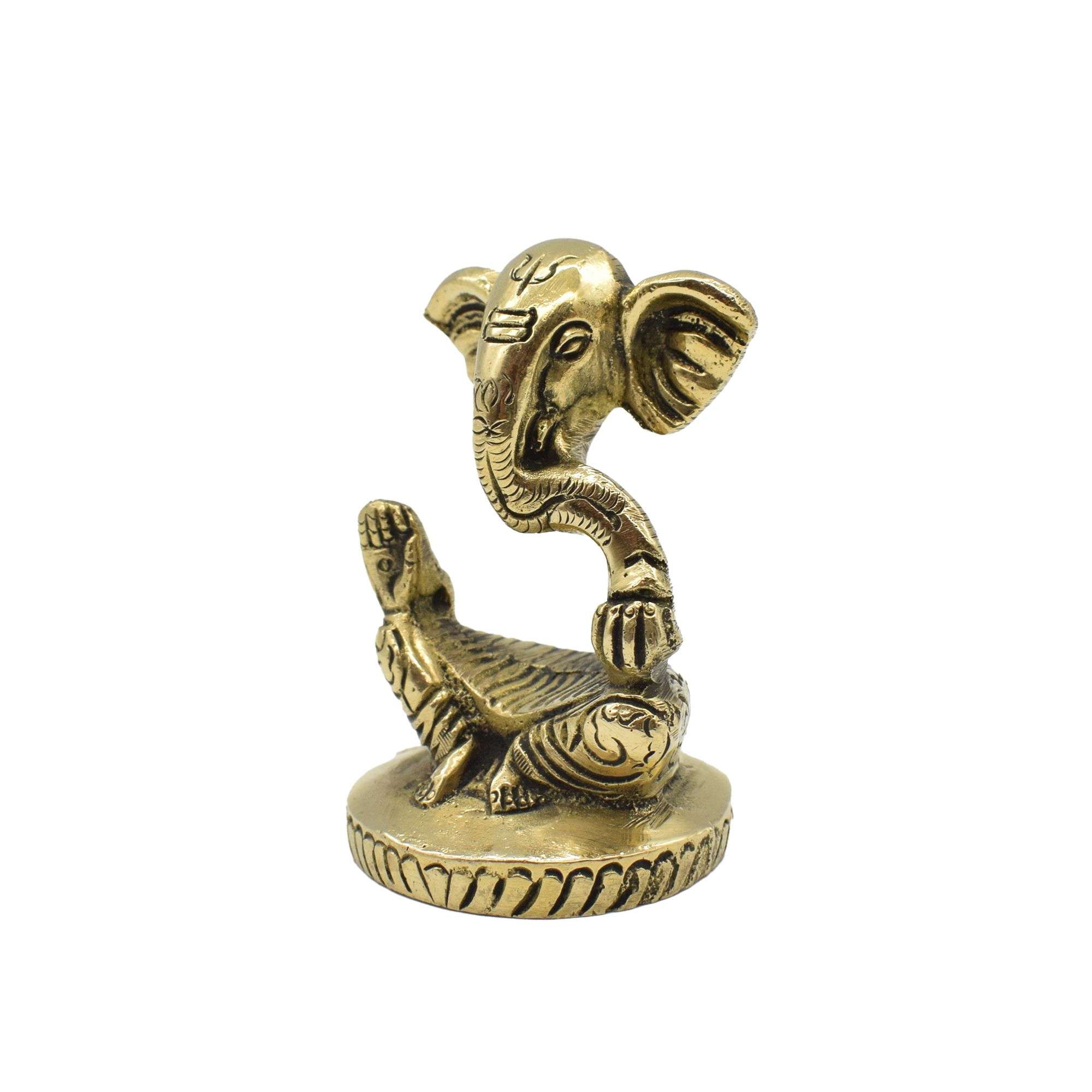 Brass Ganesha Sitting for home decor/ Gifting