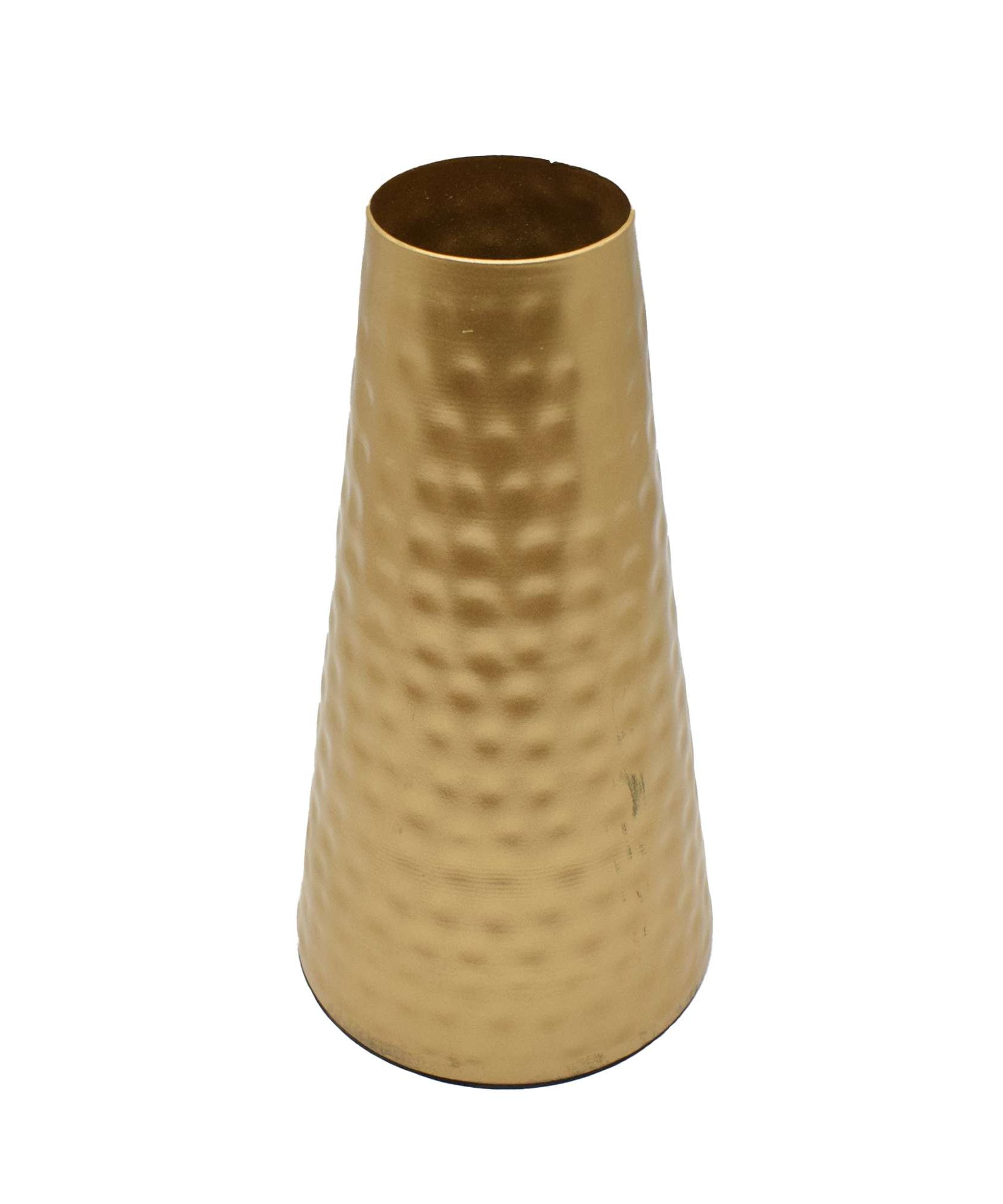 Antique Gold Color Flower Vase Holder - Puja N Pujari