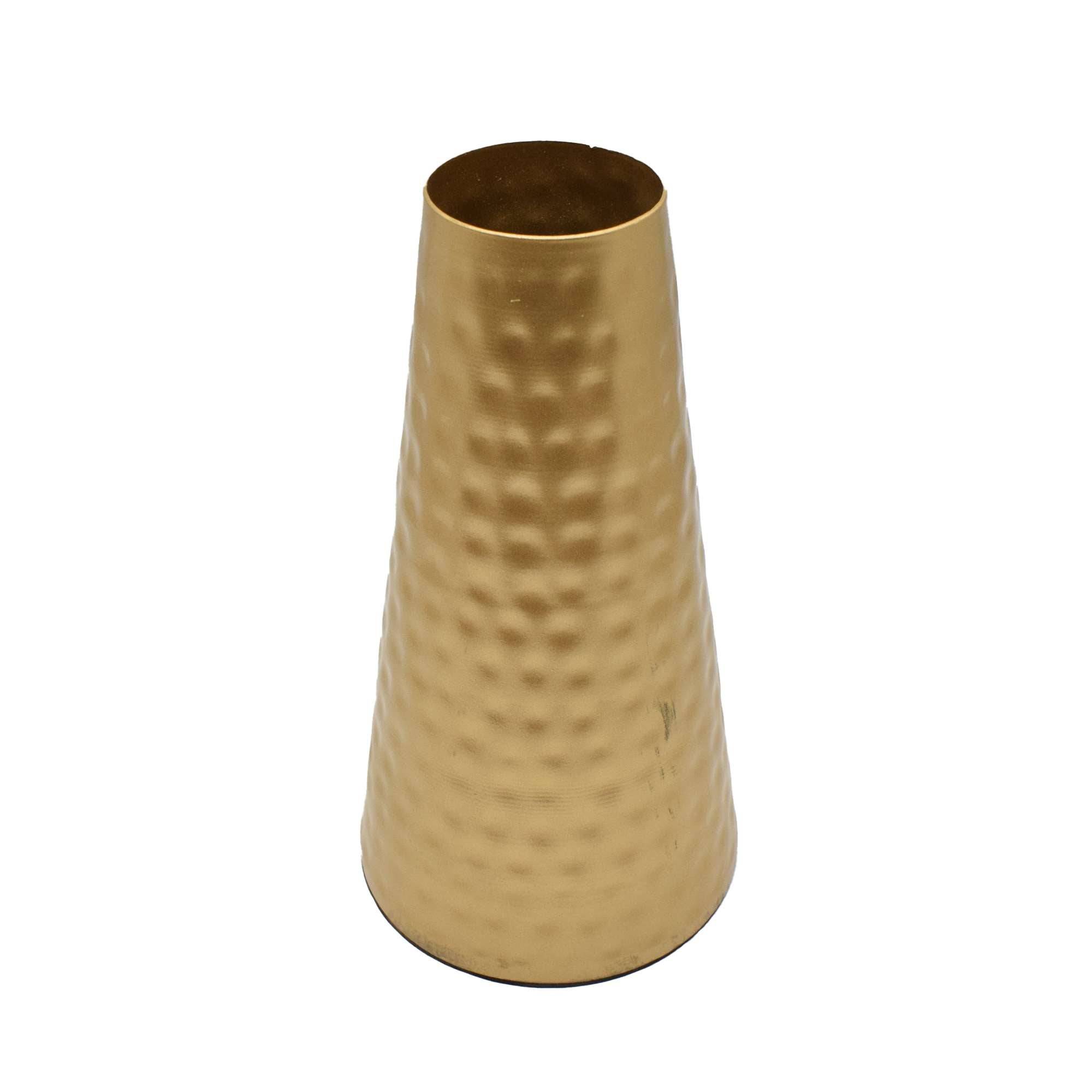 Antique Gold Color Flower Vase Holder - Puja N Pujari