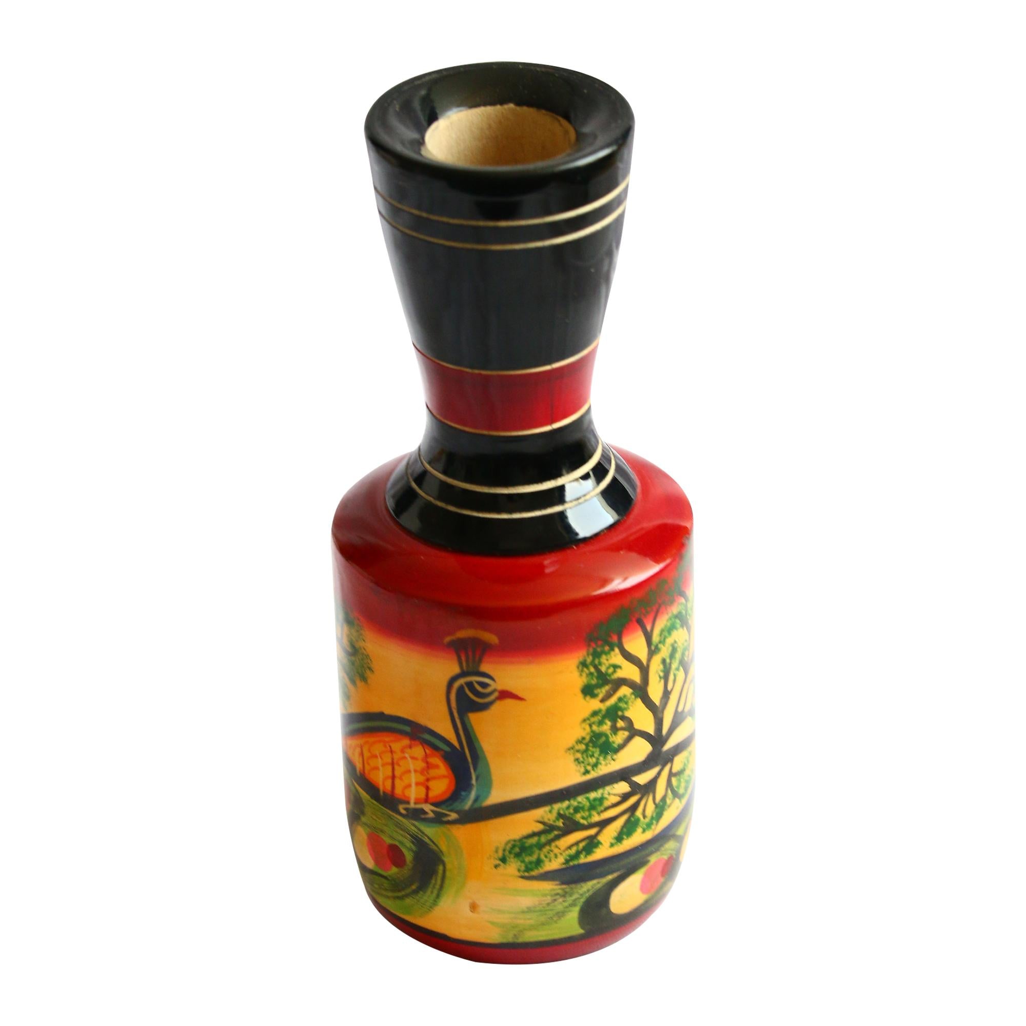 Wooden Flower vase for Living Room Decoration, Table Top Decoration, Diwali Gift