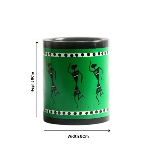 Channapatna Wooden Pen Stand on The Table top.