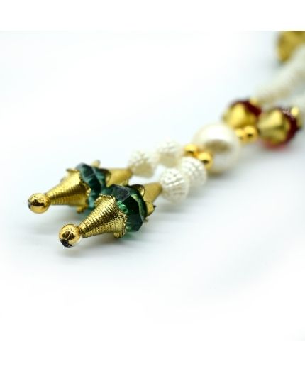 Artificial Moti Mala for God Photo Frames and Idols