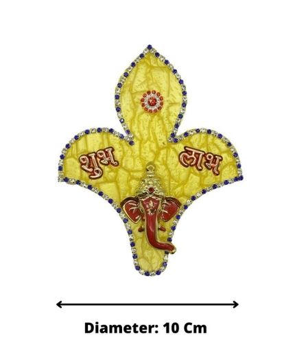 Shubh Labh Ganesh Design Acrylic Rangoli Set for Diwali