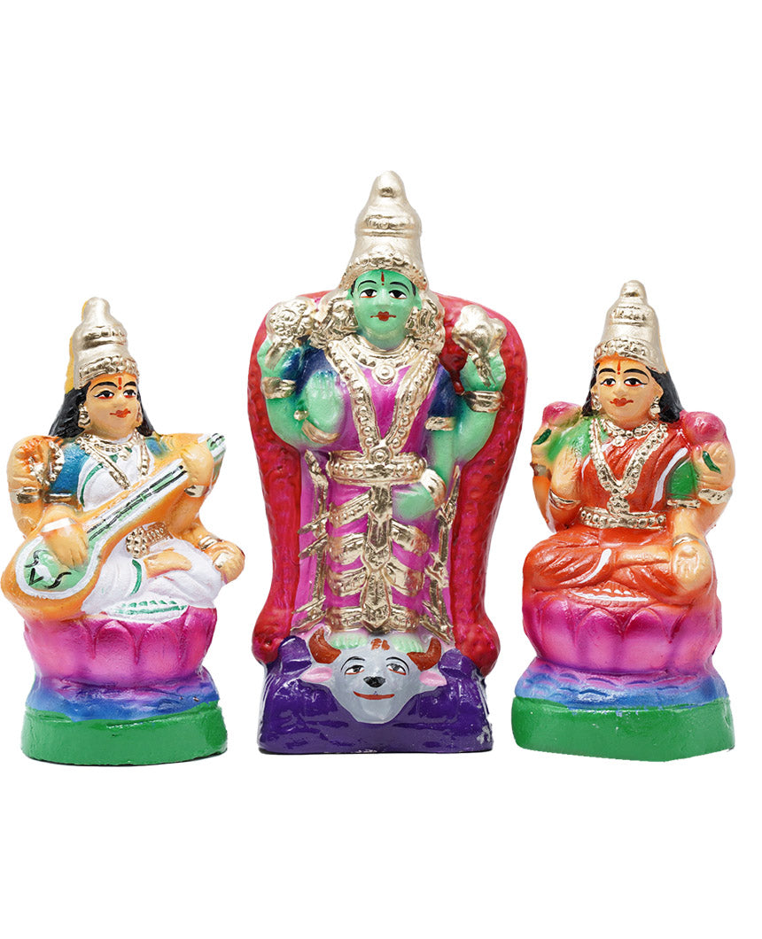 Saraswati Lakshmi Parvati Small Golu Dolls Set