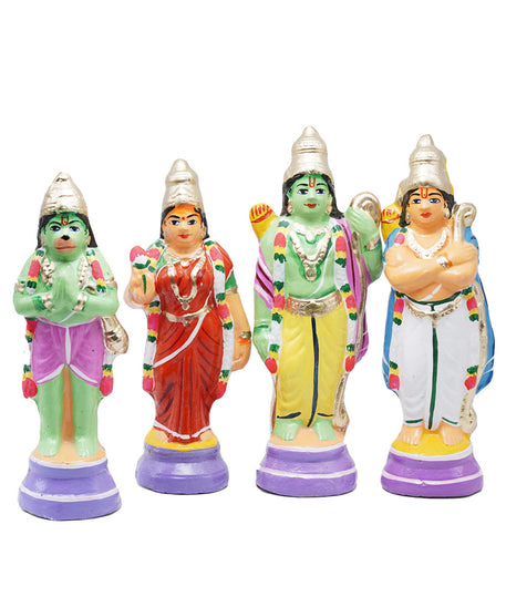 Ram Lakshman Sita Anjaneya Set of 4 Golu Dolls for Navratri