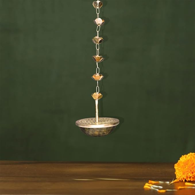 Hanging Loban urli with Chain