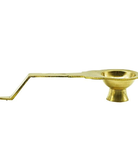 Brass Aarti Pooja Diya with Handle