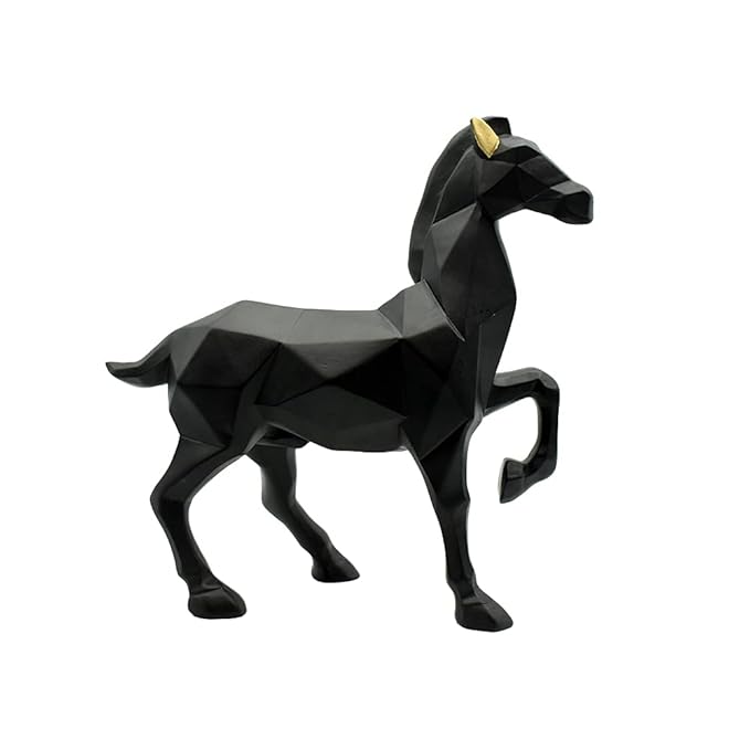 Black Horse Statue Showpiece For Vastu
