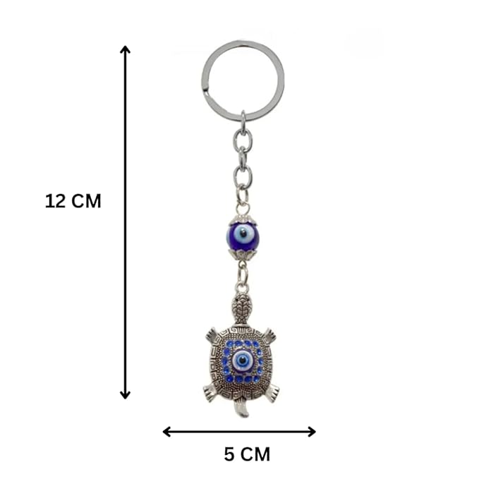 Tortoise Evil Eye Key Chain