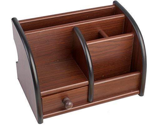 Wooden Pen Stand Desk Organizer with Drawer for Offices, Counter, Table Accessories Pen Stand .
