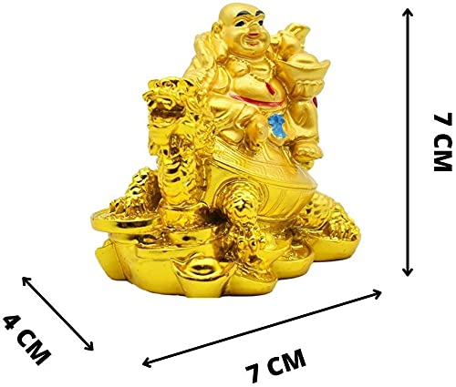 Laughing Buddha with Dragon Boat