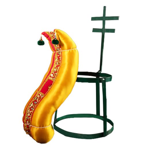 varalakshmi Saree Stand with Fabric Made Vagamalai Decorative for Pooja Combo set