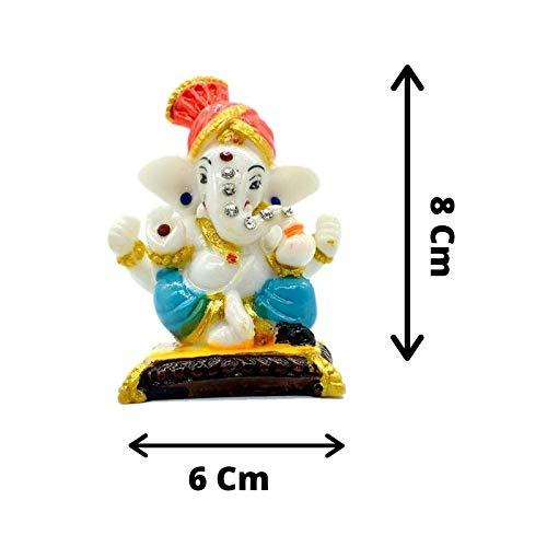Lord Pagadi Ganesha Decorative Showpiece Idol for Car Dashboard