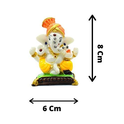 Lord Pagadi Ganesha Decorative Showpiece Idol for Car Dashboard