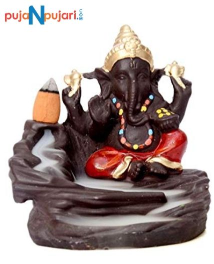 Monk Ganesha Smoke Backflow Incense Holder