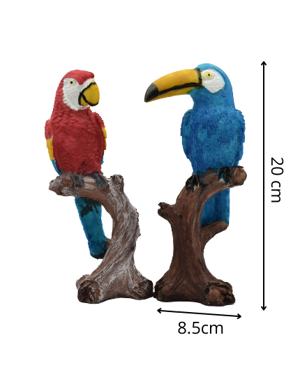 Parrot Love Couple Vastu Bird Figurine Showpiece