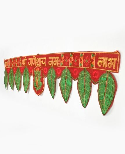 Leaf Ganesh Design Door Hanging Toran Bandarwal