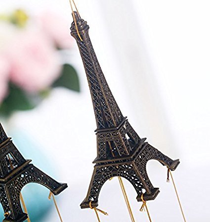 Metallic Eiffel Towers Wind Chime