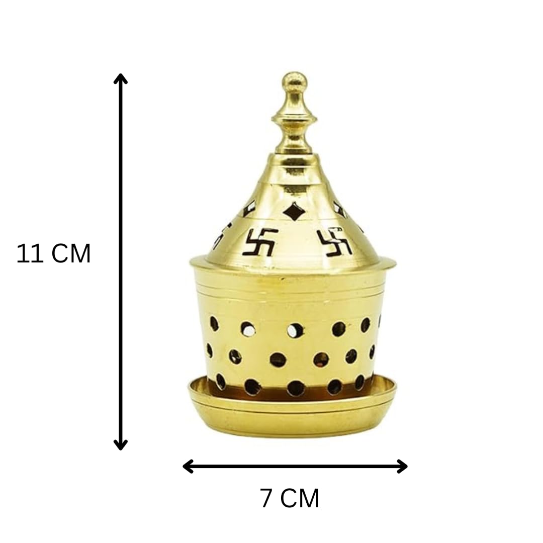 Brass Akhand Diya Kuber Deepak With Cover