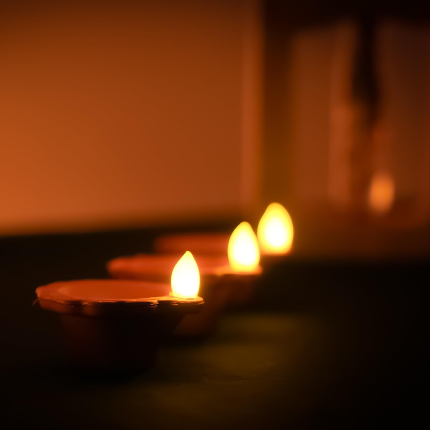 Water Sensor Led Diya- Pack of 12