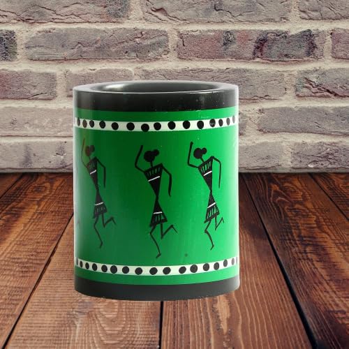 Channapatna Wooden Pen Stand on The Table top.