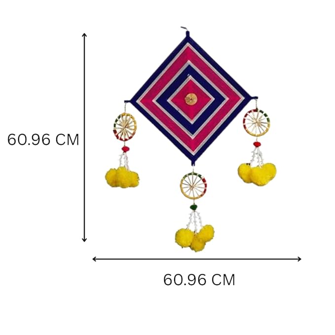 Woolen Wall Hangings Pom Pom Bright- Beautiful Home Decor