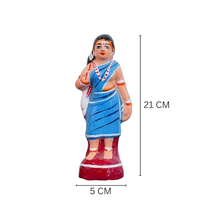 Kuravan-Kurathi Golu Dolls Set of 2Pcs | Handcrafted Navaratri Kolu Showpiece