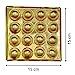 Square Design Brass Ghee Diya Holder for Pooja Room and Diwali Celebrations