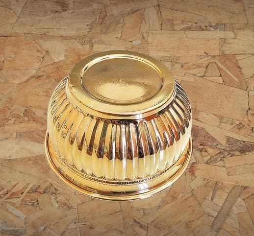 Brass Bowl for Prasadam - Decorative Flower Pot/Vase Home Decor, Garden