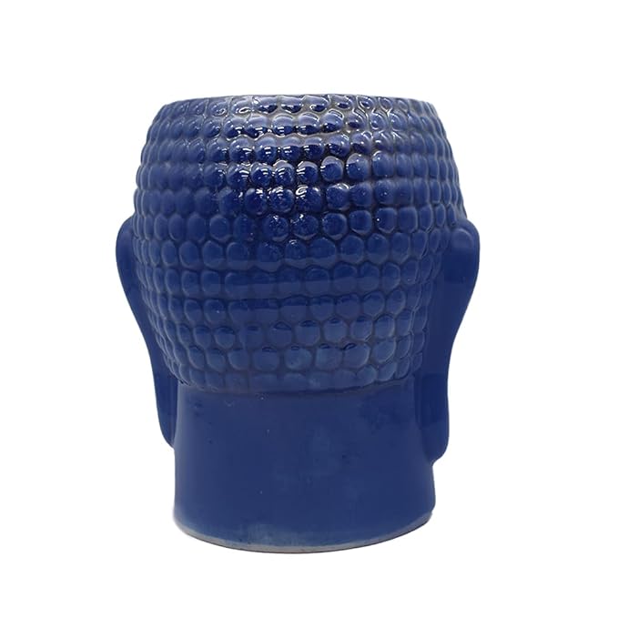 Blue Buddha Shape Ceramic Flower Pot for Outdoor