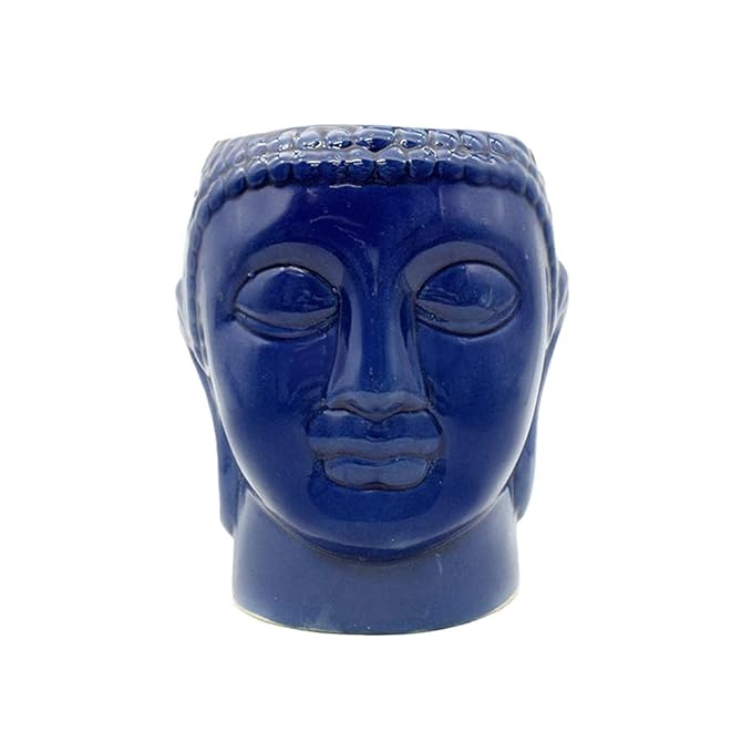 Blue Buddha Shape Ceramic Flower Pot for Outdoor