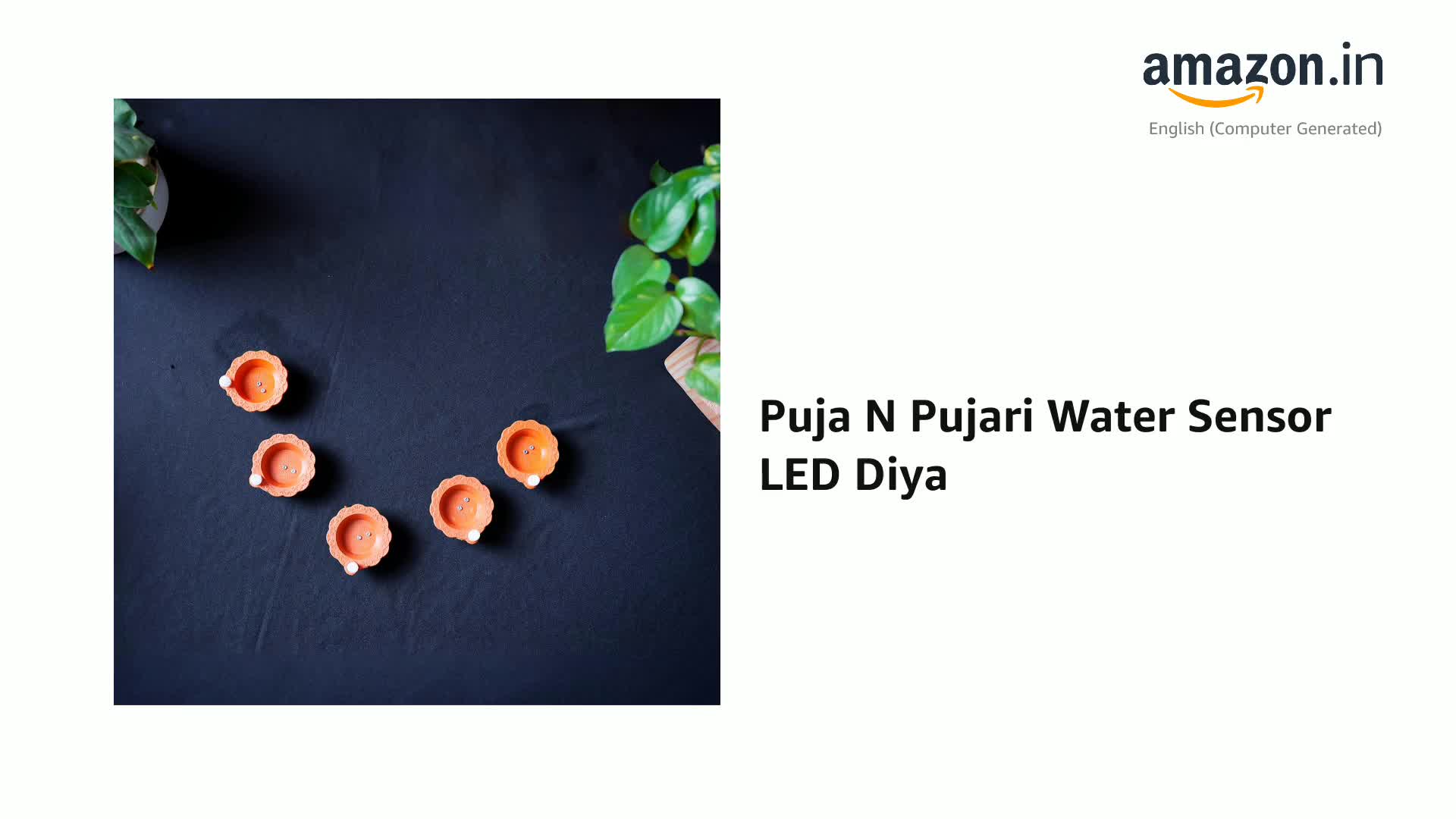 Water Sensor Led Diya- Pack of 12