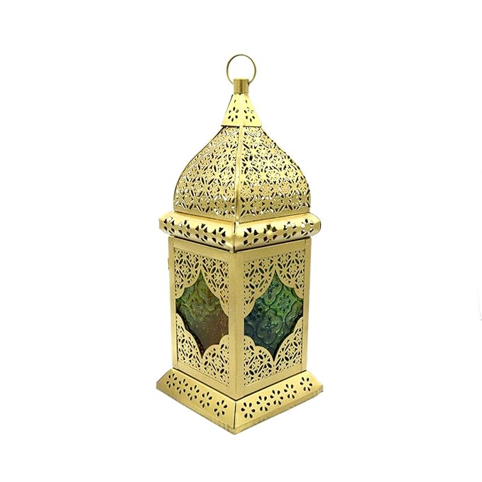 Moroccan Metal Hanging Lantern Tealight Candle Holder.