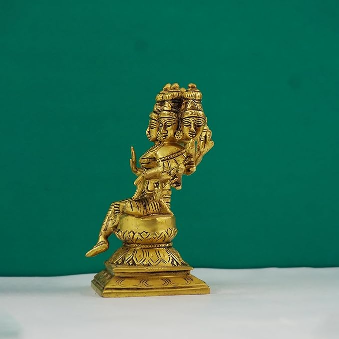 Brass Gayathri Statue Showpiece for Pooja Room & Home Decoration