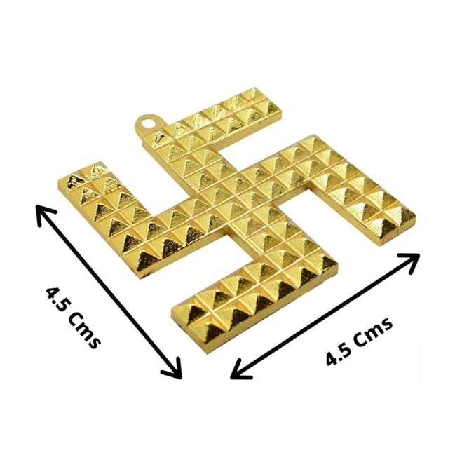 Brass Swastik Pyramid Wall Hanging