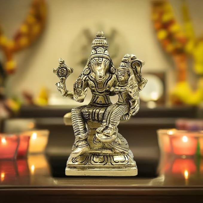 Lord Narasimha with Goddess Lakshmi