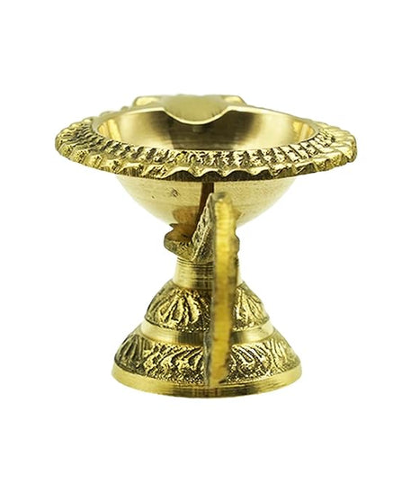 Brass Golden Diya for Temple Puja Room,Diya for puja.