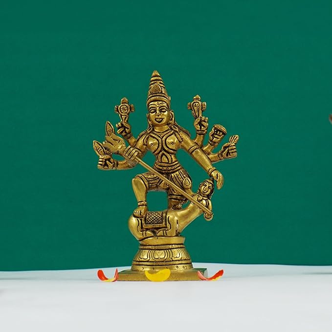 Brass mahisura mardini puja and home decor