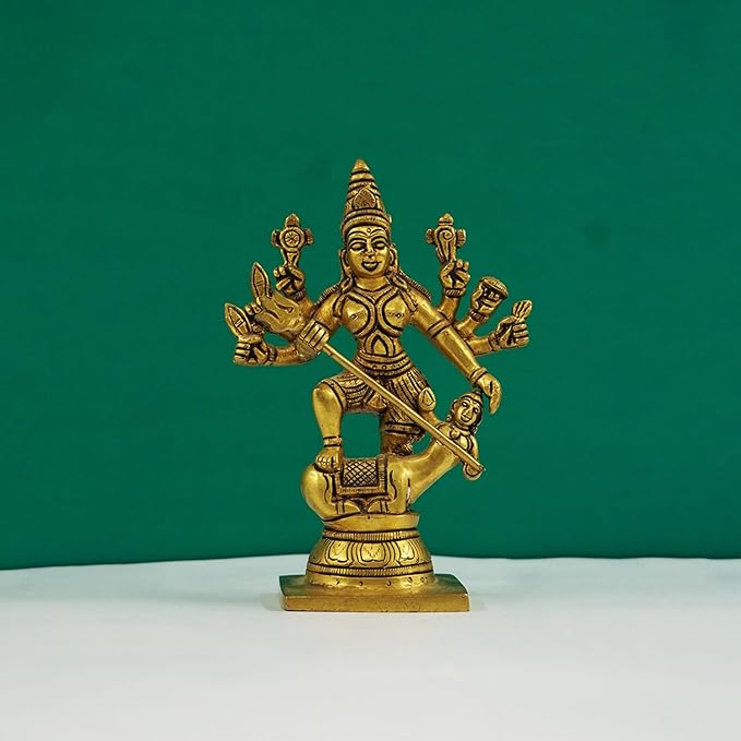 Brass mahisura mardini puja and home decor