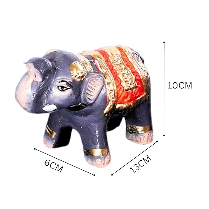 Elephant Golu Bommai in Black Color For Navrathri
