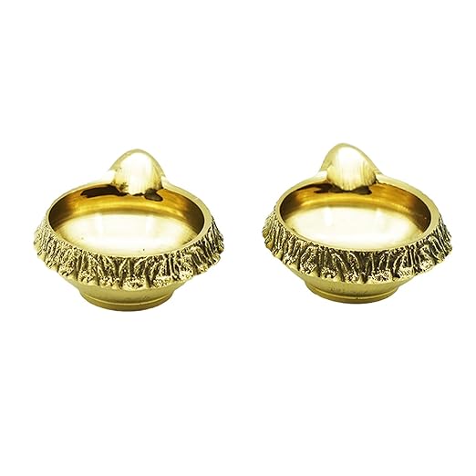 Kubera Gold Brass Diya (Set of 2)