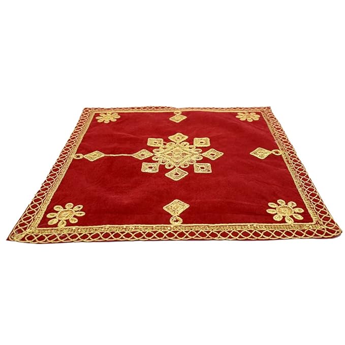 Velvet Altar Pooja Cloth for Pooja Room