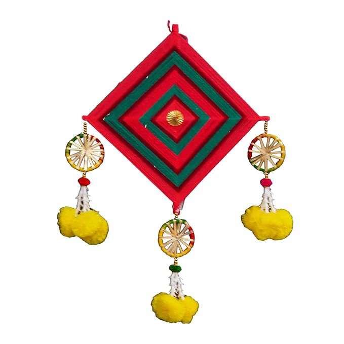Woolen Wall Hangings Pom Pom Bright- Beautiful Home Decor